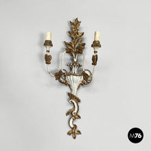 Load image into Gallery viewer, Gilded wood wall lamp, 1700s