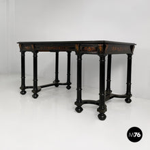 Load image into Gallery viewer, Inlaid wooden desk, mid-1800s