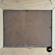画像をギャラリービューアに読み込む, Oil painting on cardboard , 1974