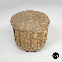 Charger l'image dans la galerie, Footrest or pouf in fabric, 1900s