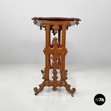 将图片加载到图库查看器,Wooden coffee table with casters, 1800s