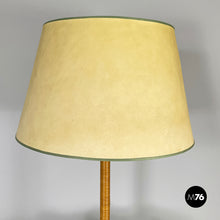 画像をギャラリービューアに読み込む, Pineapple floor lamp in wicker, 1970s