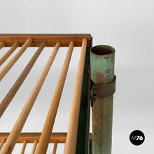将图片加载到图库查看器,Cart in wood and green metal, 1920s
