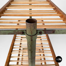 将图片加载到图库查看器,Cart in wood and green metal, 1920s