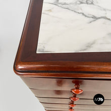 Load image into Gallery viewer, Chest of drawers in wood and marble, 1930s