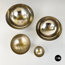 画像をギャラリービューアに読み込む, Metal hemisphere serving bowls by Danese, 1970s