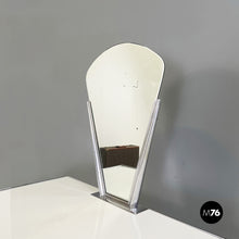 画像をギャラリービューアに読み込む, Console with mirror in opaline glass and steel by Raimondi, 1953