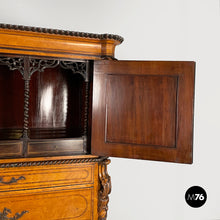 Carica l'immagine nel visualizzatore di Gallery, Sideboard with mirrors in turned wood, 1930s