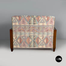 Charger l'image dans la galerie, Sofa in fabric and wood, 1930s