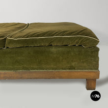 将图片加载到图库查看器,Green velvet daybed, 1930s