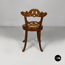 画像をギャラリービューアに読み込む, Chair in wood and embroidered fabric, 1930s