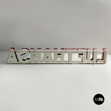 Load image into Gallery viewer, Sign Lufthansa in white plexiglass, 1970s