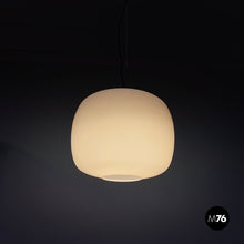 Charger l'image dans la galerie, Chandelier in opaline glass, 1950s