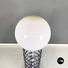Carica l'immagine nel visualizzatore di Gallery, Floor lamp with opaline glass, metal and marble, 1970s