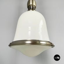 Charger l'image dans la galerie, Chandeliers in opaline glass and metal, 1960s