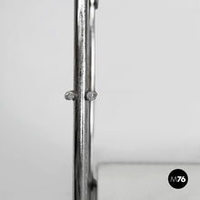 Load image into Gallery viewer, Modular wall bookcase in white metal and steel, 1980s