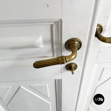 画像をギャラリービューアに読み込む, Double swing door entirely in white wood, early 1900s