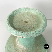 Load image into Gallery viewer, Pot holder in aqua green concrete, 1950s