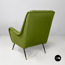 Load image into Gallery viewer, Armchairs in green fabric, 1950s