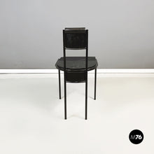 将图片加载到图库查看器,Black rubber and metal chair by Zeus, 1990s
