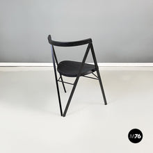 Charger l'image dans la galerie, Black rubber and metal chair by Zeus, 1990s