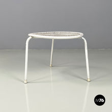 Charger l'image dans la galerie, Outdoor coffe tables in white metal by Emu, 1960s