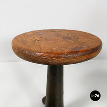 Load image into Gallery viewer, Stools in wood and cast iron, 1930s