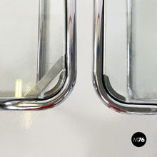 画像をギャラリービューアに読み込む, Coffee tables in glass and chromed steel, 1970s
