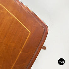 画像をギャラリービューアに読み込む, Coffee table in wood and brass, 1960s