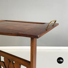 将图片加载到图库查看器,Coffe or side table in wood and brass, 1900s