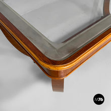 画像をギャラリービューアに読み込む, Dining table in wood and glass, 1930s