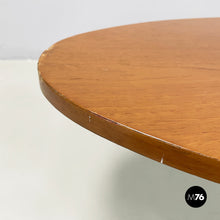 画像をギャラリービューアに読み込む, Coffee table in wood and black metal, 1960s
