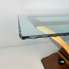 Load image into Gallery viewer, Dining table in wood and glass, 1930s