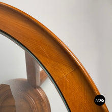 Load image into Gallery viewer, Coffe table in wood and decorated glass, 1950s