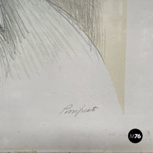 Carica l'immagine nel visualizzatore di Gallery, Portrait of a man in pencil on paper, 1960s