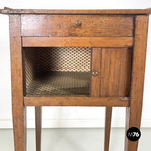 Load image into Gallery viewer, Wooden bedside table, early 1900s