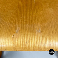 Load image into Gallery viewer, Chairs with armrests in wood and black metal, 1970s