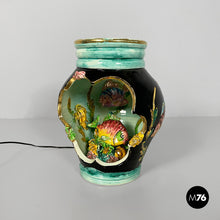 将图片加载到图库查看器,Glazed ceramic table lamp, 1950s