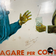 将图片加载到图库查看器,Rectangular metal sign, 1950s