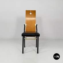 Load image into Gallery viewer, Wooden and brass chairs by Pierre Cardin, 1980s