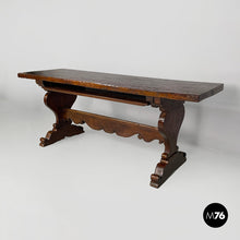 Carica l'immagine nel visualizzatore di Gallery, Wooden refectory dining table, 1700s