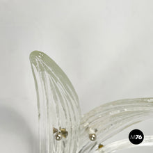 画像をギャラリービューアに読み込む, Pineapple-shaped wall lamp in fluted glass, 1980s