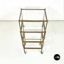 将图片加载到图库查看器,Brass and glass carts, 1960s