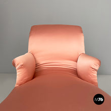 将图片加载到图库查看器,Chaise longue in pink satin and gilded wood, 1800s