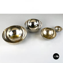 画像をギャラリービューアに読み込む, Metal hemisphere serving bowls by Danese, 1970s
