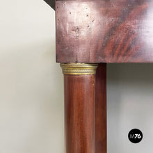 画像をギャラリービューアに読み込む, Empire console in black marble, bronze and wood, 1820-1830s