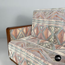 Charger l'image dans la galerie, Sofa in fabric and wood, 1930s