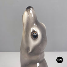 将图片加载到图库查看器,Ceramic sculpture of a sea lion by Urbano Zaccagnini, 1920s