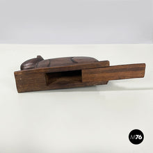 画像をギャラリービューアに読み込む, Wooden cat jewelry box or object holder, 1920s