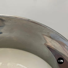将图片加载到图库查看器,Chandelier in opaline glass and metal, 1930s